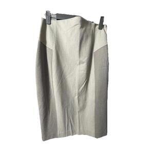 NWT Express women high waist pencil skirt Sz 4 career stretch color block lined